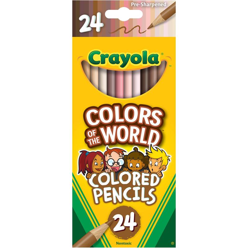 Crayola 24ct Colored Pencils, Colors Of The World
