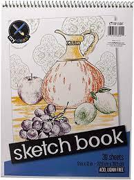Sketch Book 30ct 9x12, 50#paper Spiral TopBound