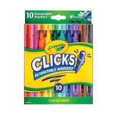Crayola 10ct Clicks Retractable Markers