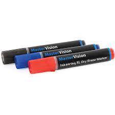 Bi-silque Dry Erase Markers - 3 mm Marker Point Size - Bullet Marker Point Style - Black Gel-based Ink - 3 / Pack