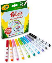 Crayola 10ct Fine Line Fabric Markers
