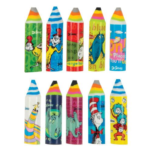 Dr. Seuss Crayon Erasers 24pk
