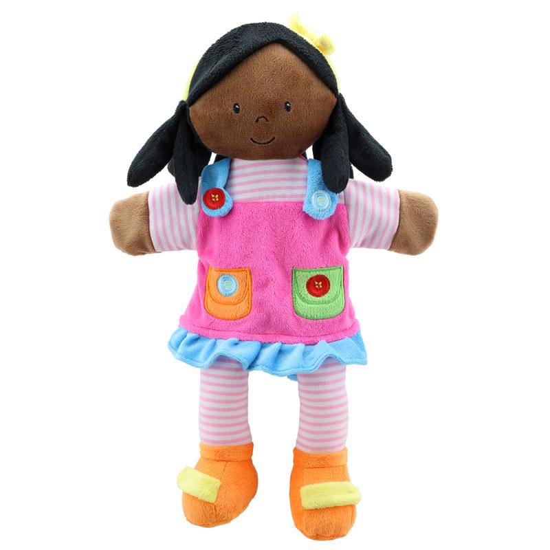 Story Tellers Puppet: Girl African American (pink Outfit)