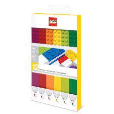 Lego Neon Color Assorted Broad Tip Markers 12 pk