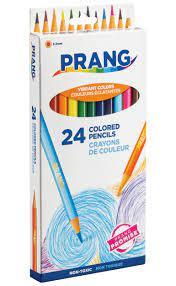 Prang Colored Pencils - Assorted Lead - Assorted Barrel - 24 / Set