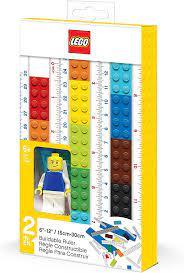Lego Stationery Buildable Ruler with Minifigure, Ages 6 and Up, 1 Ruler