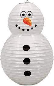 Beistle Snowman Paper Lantern, 19