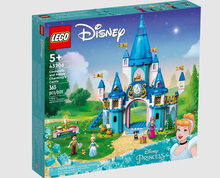  Lego - Disney - Cinderella & Price Charming Castle - 365 pcs