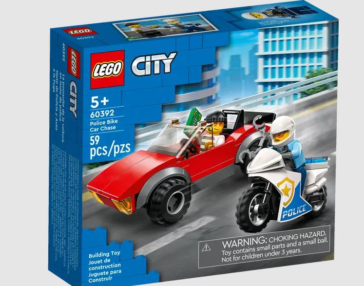 Lego - City Police - Police Bike Car Chase - 59 Pcs