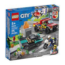 LEGO City Fire Fire Rescue & Police Chase 60319 Building Set (295 Pieces)