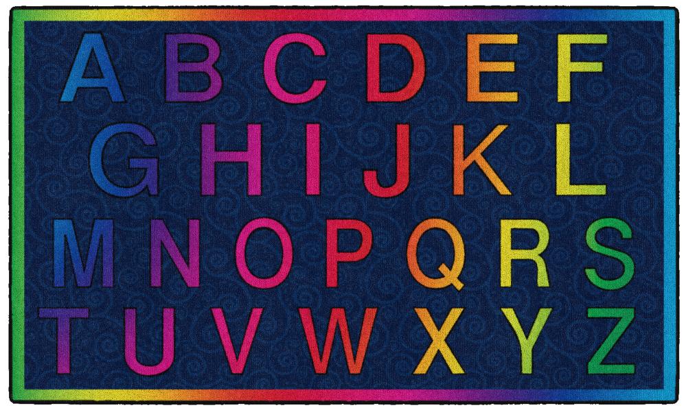 Cheery Alphabet 3` X 5` Rectangle
