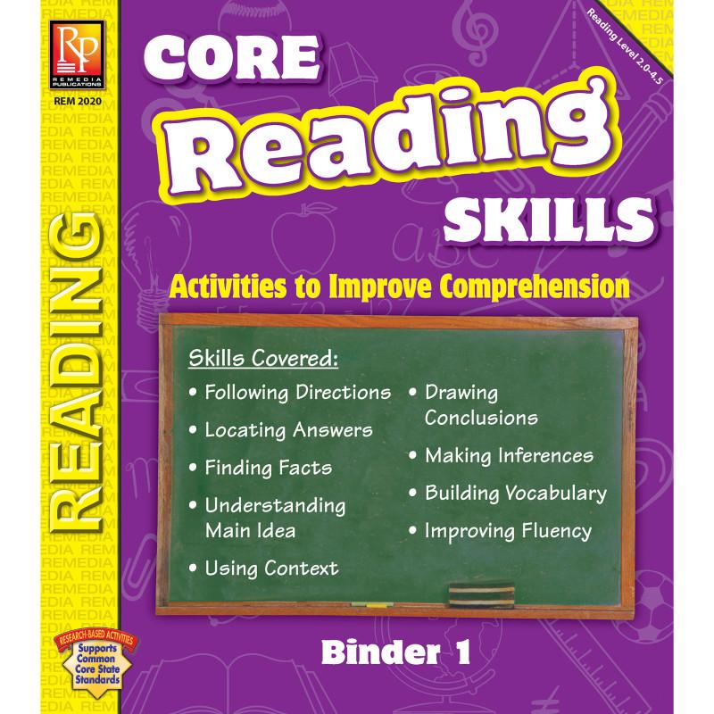 Core Reading Skills Program Binder