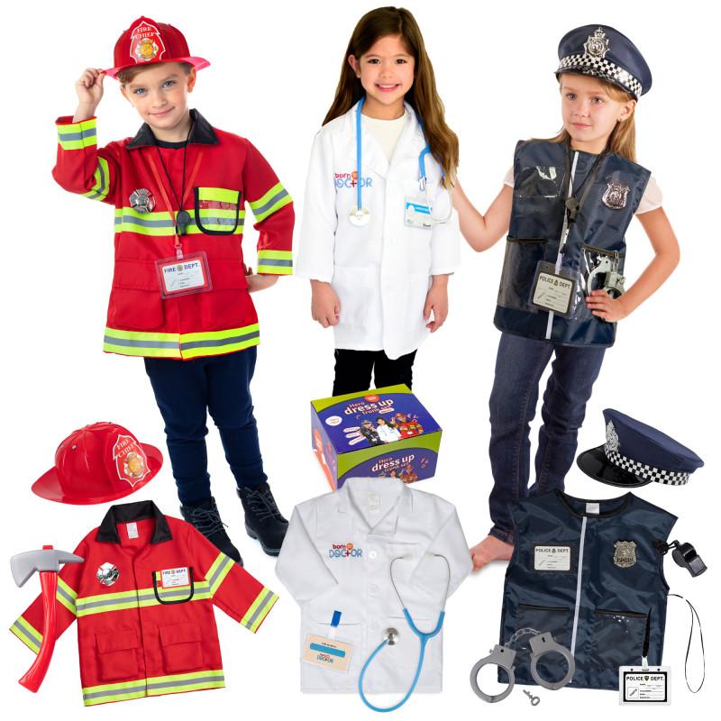Hero Costume Set Fireman Police