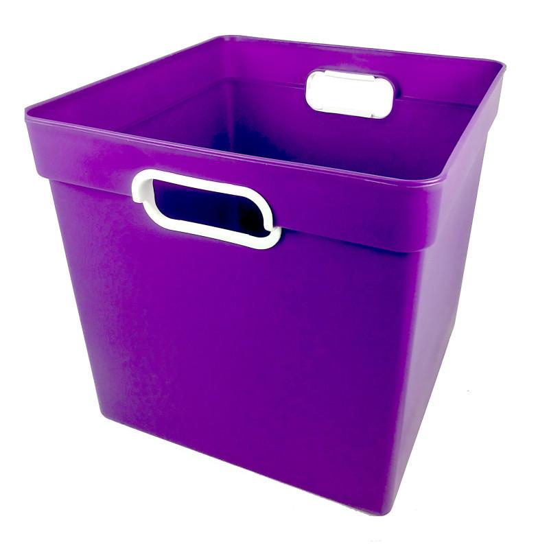 Cube Bin Purple 11.5