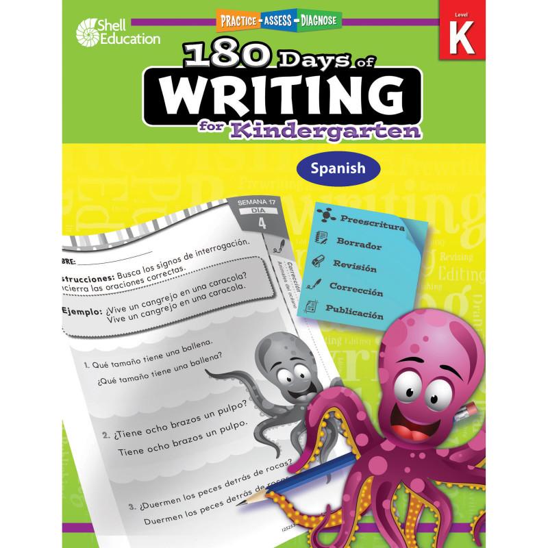 180 Days Of Writing Grade K, Spanish