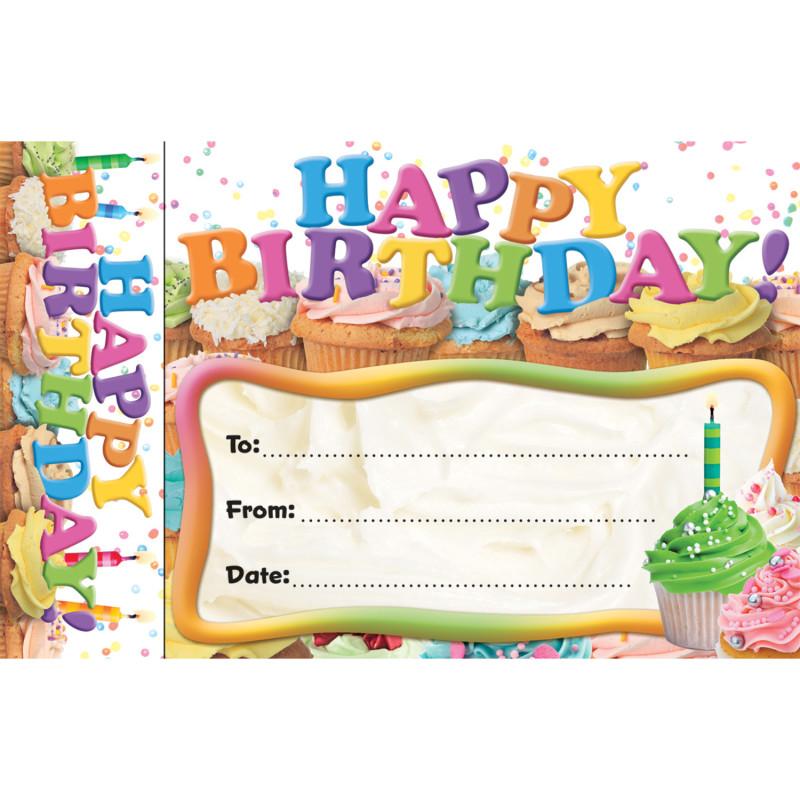 Happy Birthday! Cupcakes Bookmark Awards