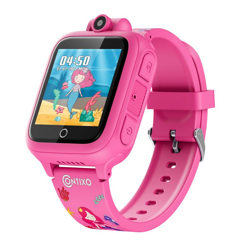 Kw1 Pink Smart Watch For Kids