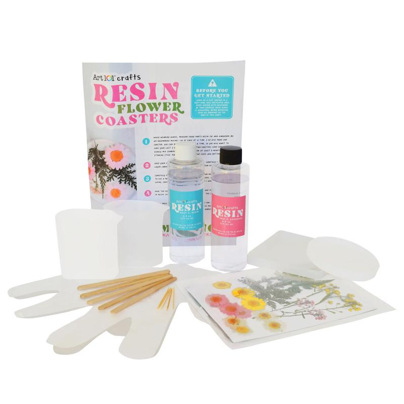 Resin Flower Coasters Kit